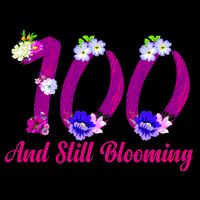 Still Blooming 100th Birthday Flowers Flat Bill Trucker Hat