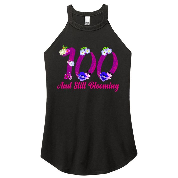 Still Blooming 100th Birthday Flowers Women's Perfect Tri Rocker Tank