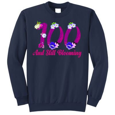 Still Blooming 100th Birthday Flowers Sweatshirt