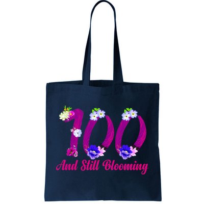 Still Blooming 100th Birthday Flowers Tote Bag