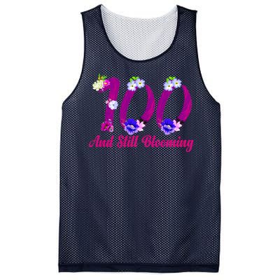 Still Blooming 100th Birthday Flowers Mesh Reversible Basketball Jersey Tank