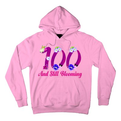 Still Blooming 100th Birthday Flowers Hoodie