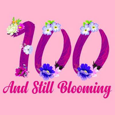 Still Blooming 100th Birthday Flowers T-Shirt