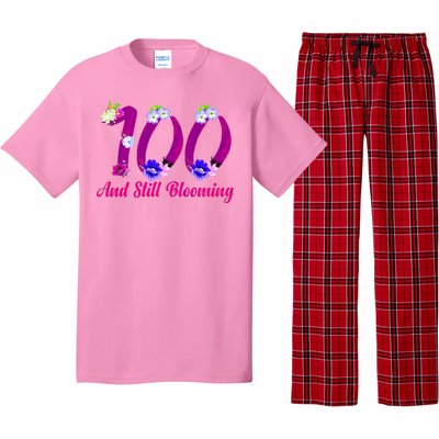 Still Blooming 100th Birthday Flowers Pajama Set