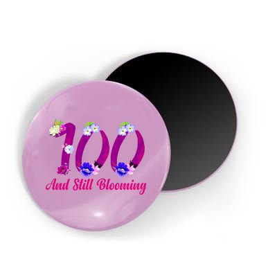 Still Blooming 100th Birthday Flowers Magnet