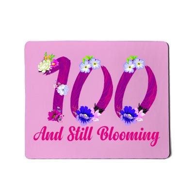 Still Blooming 100th Birthday Flowers Mousepad