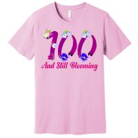 Still Blooming 100th Birthday Flowers Premium T-Shirt