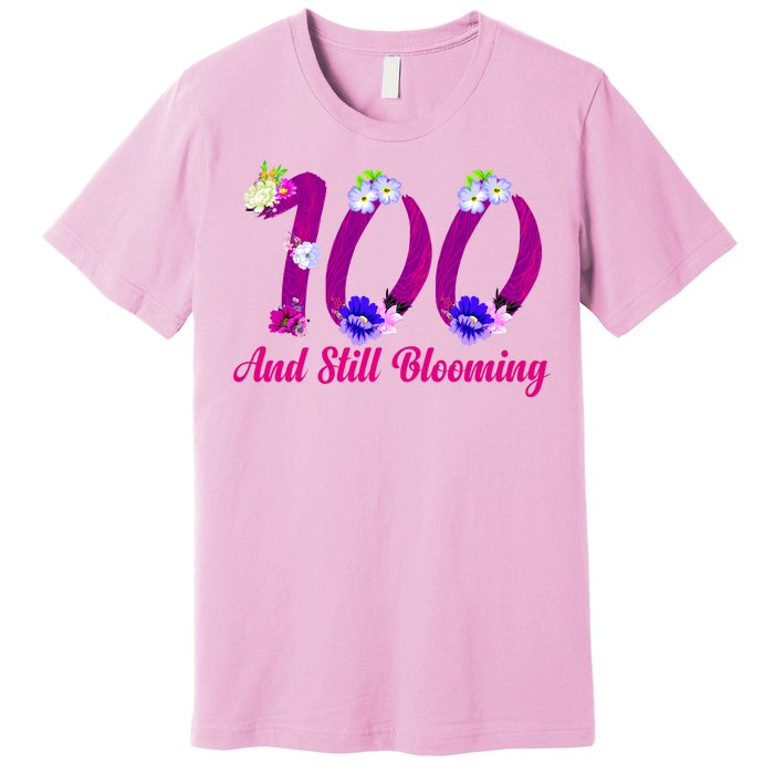 Still Blooming 100th Birthday Flowers Premium T-Shirt