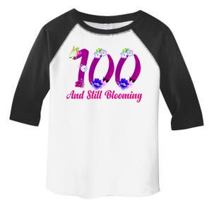 Still Blooming 100th Birthday Flowers Toddler Fine Jersey T-Shirt