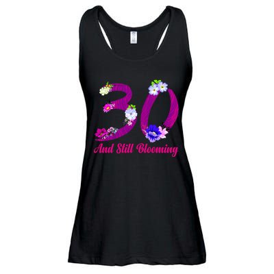 Still Blooming 30th Birthday Flowers Ladies Essential Flowy Tank