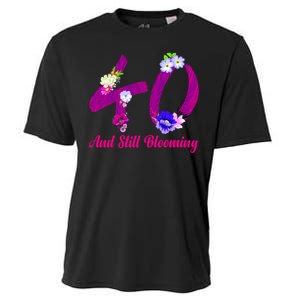 Still Blooming 40th Birthday Flowers Cooling Performance Crew T-Shirt