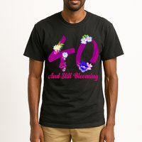 Still Blooming 40th Birthday Flowers Tall T-Shirt
