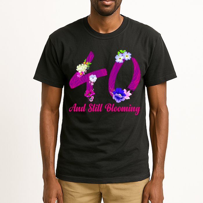 Still Blooming 40th Birthday Flowers Tall T-Shirt