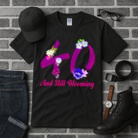 Still Blooming 40th Birthday Flowers Tall T-Shirt
