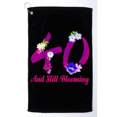 Still Blooming 40th Birthday Flowers Golf Towel