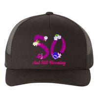 Still Blooming 50th Birthday Flowers Yupoong Adult 5-Panel Trucker Hat