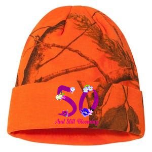 Still Blooming 50th Birthday Flowers Kati Licensed 12" Camo Beanie