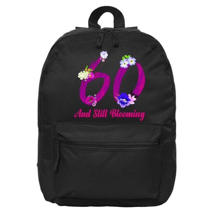 Still Blooming 60th Birthday Flowers 16 in Basic Backpack