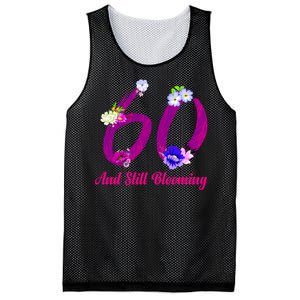 Still Blooming 60th Birthday Flowers Mesh Reversible Basketball Jersey Tank