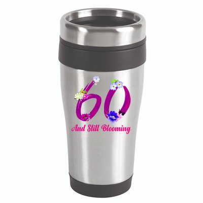 Still Blooming 60th Birthday Flowers 16oz Travel Tumbler