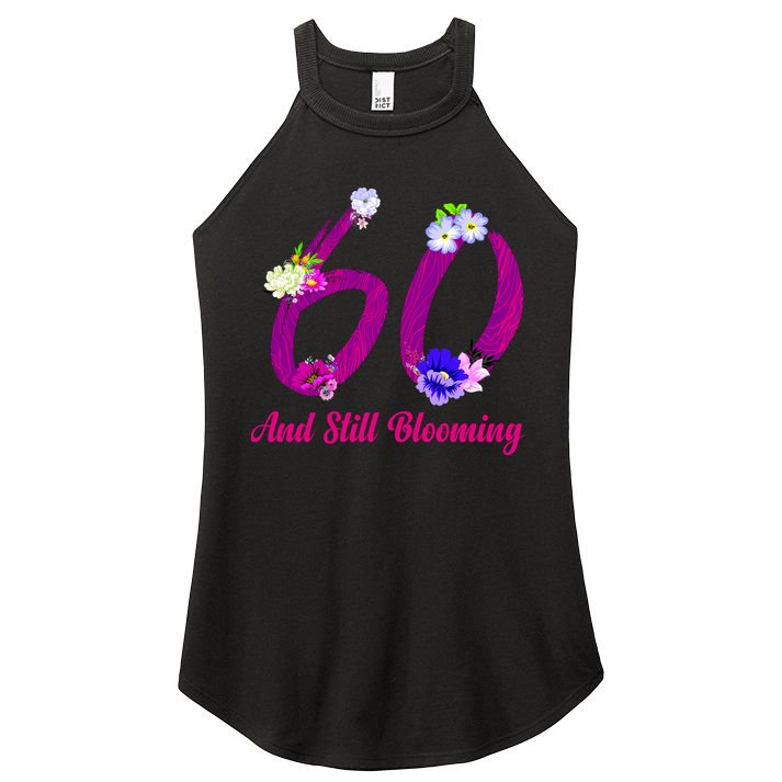 Still Blooming 60th Birthday Flowers Women's Perfect Tri Rocker Tank