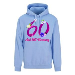 Still Blooming 60th Birthday Flowers Unisex Surf Hoodie