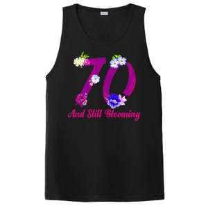 Still Blooming 70th Birthday Flowers PosiCharge Competitor Tank