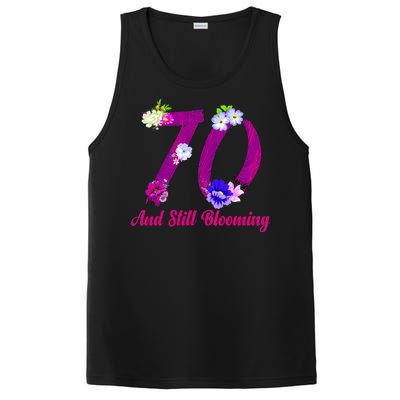 Still Blooming 70th Birthday Flowers PosiCharge Competitor Tank