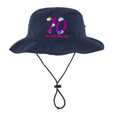 Still Blooming 70th Birthday Flowers Legacy Cool Fit Booney Bucket Hat