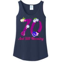 Still Blooming 70th Birthday Flowers Ladies Essential Tank