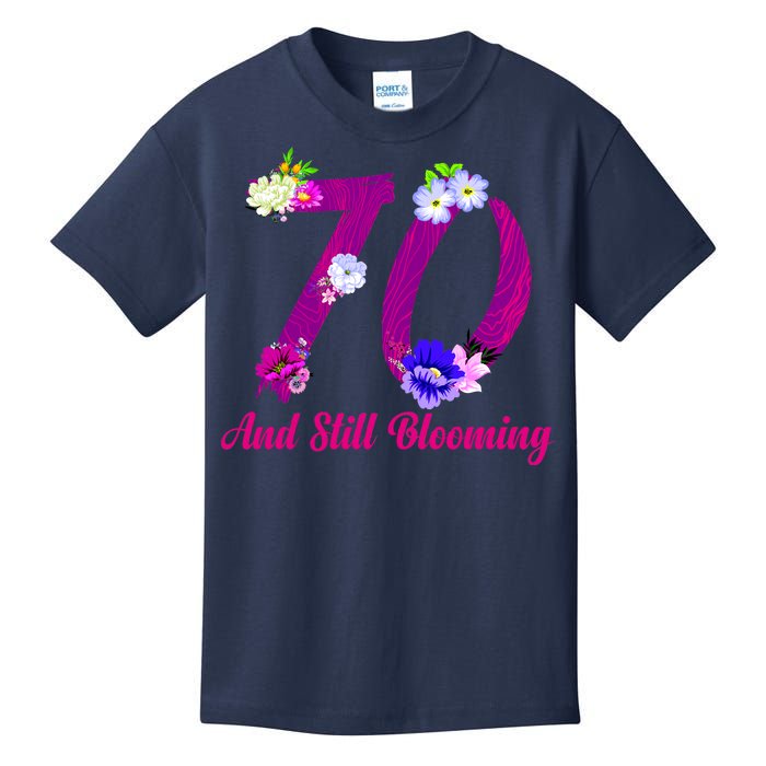 Still Blooming 70th Birthday Flowers Kids T-Shirt