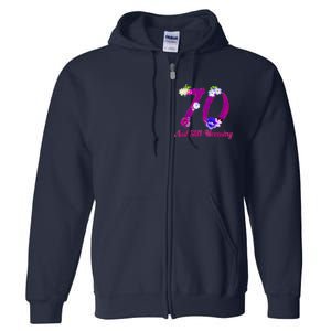 Still Blooming 70th Birthday Flowers Full Zip Hoodie