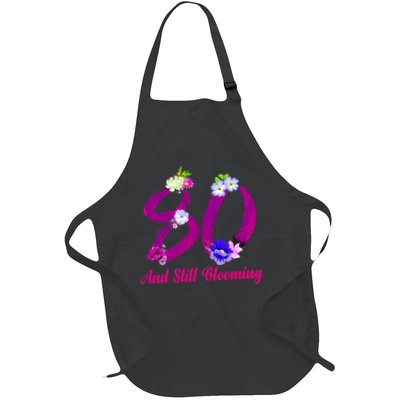 Still Blooming 80th Birthday Flowers Apron