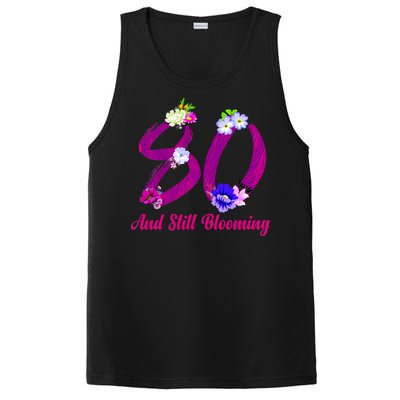 Still Blooming 80th Birthday Flowers PosiCharge Competitor Tank