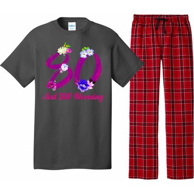 Still Blooming 80th Birthday Flowers Pajama Set