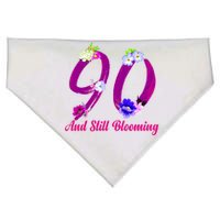 Still Blooming 90th Birthday Flowers USA-Made Doggie Bandana