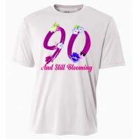 Still Blooming 90th Birthday Flowers Cooling Performance Crew T-Shirt