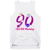 Still Blooming 90th Birthday Flowers Tank Top