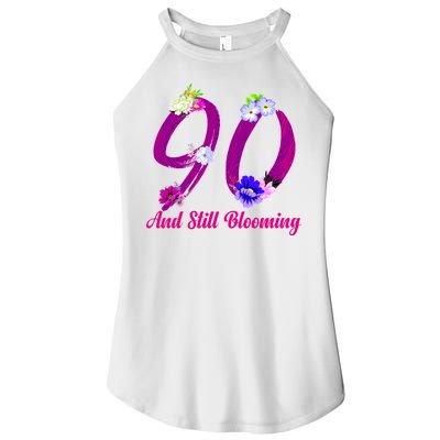 Still Blooming 90th Birthday Flowers Women's Perfect Tri Rocker Tank