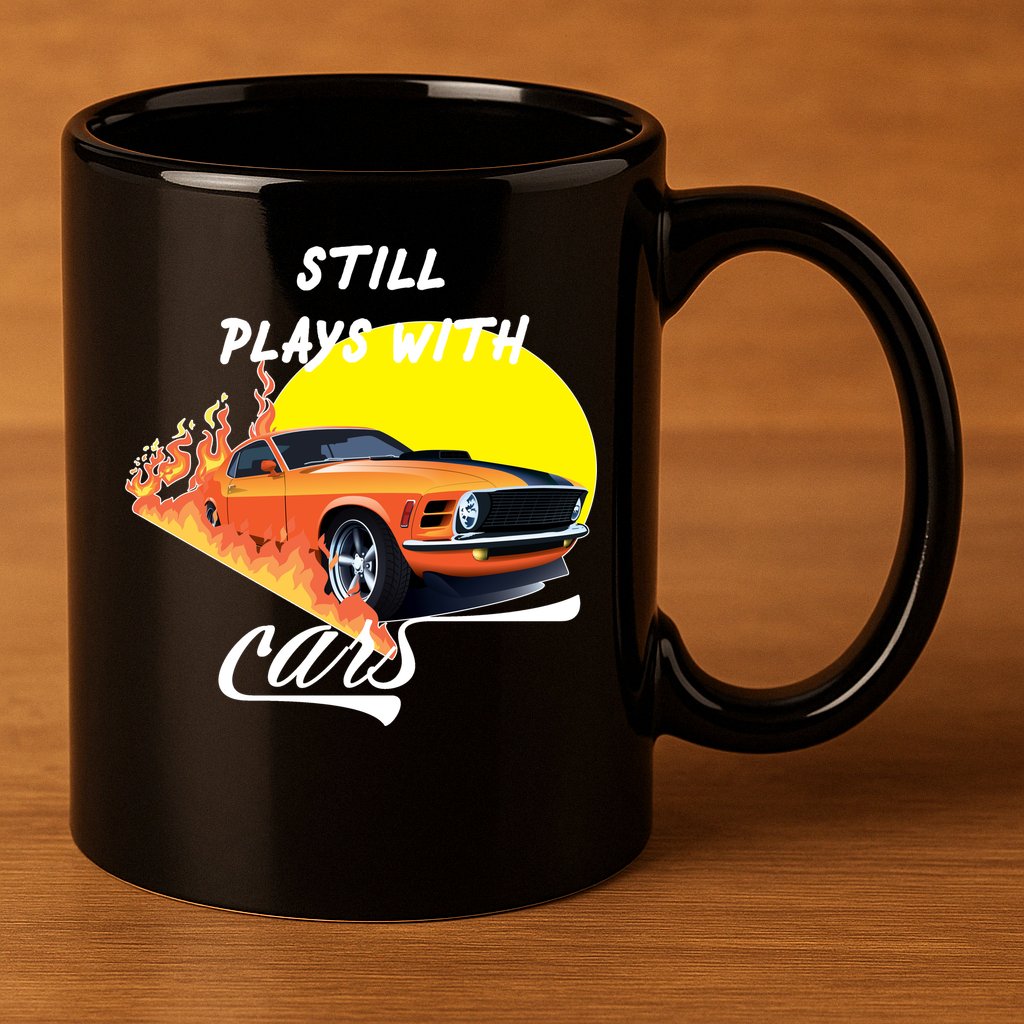 Still Plays With Cars Matching Family 11oz C Handle Ceramic Mug