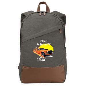 Still Plays With Cars Matching Family Cotton Canvas Backpack