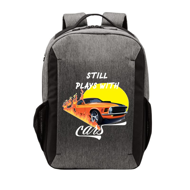Still Plays With Cars Matching Family Vector Backpack