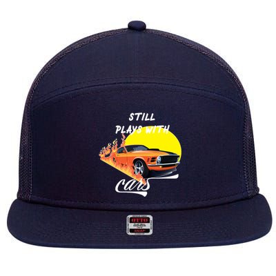 Still Plays With Cars Matching Family 7 Panel Mesh Trucker Snapback Hat