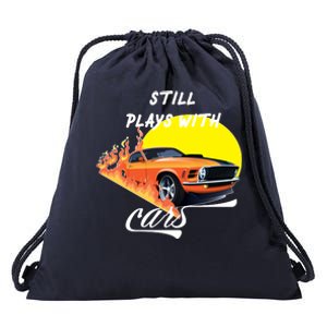 Still Plays With Cars Matching Family Drawstring Bag