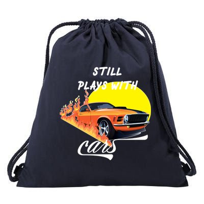 Still Plays With Cars Matching Family Drawstring Bag