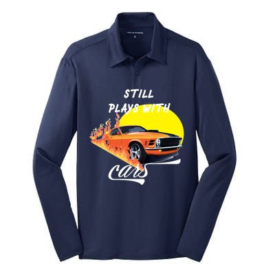 Still Plays With Cars Matching Family Silk Touch Performance Long Sleeve Polo