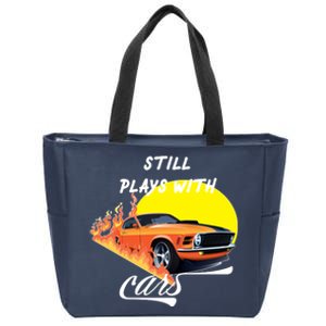 Still Plays With Cars Matching Family Zip Tote Bag