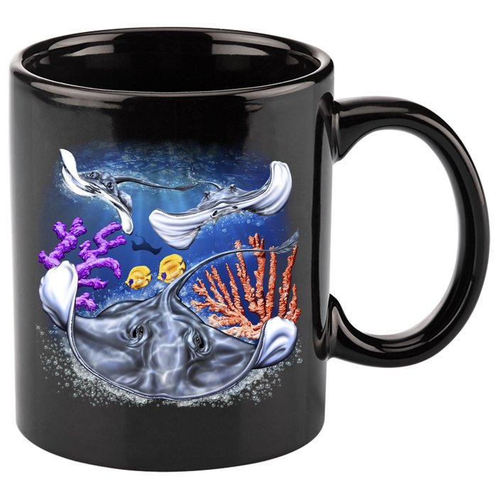 Stingrays 11oz C Handle Ceramic Mug