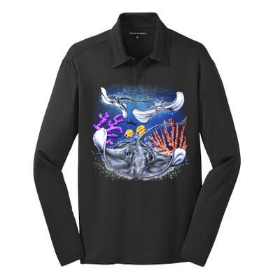 Stingrays Silk Touch Performance Long Sleeve Polo