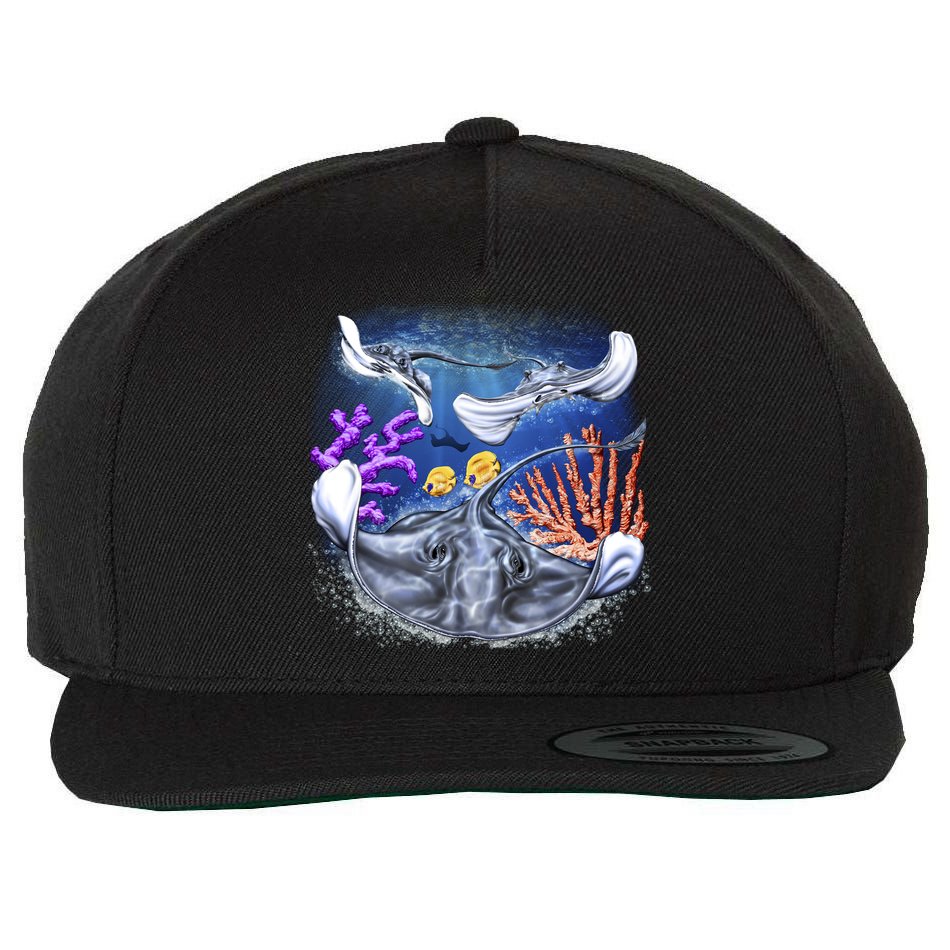Stingrays Wool Snapback Cap